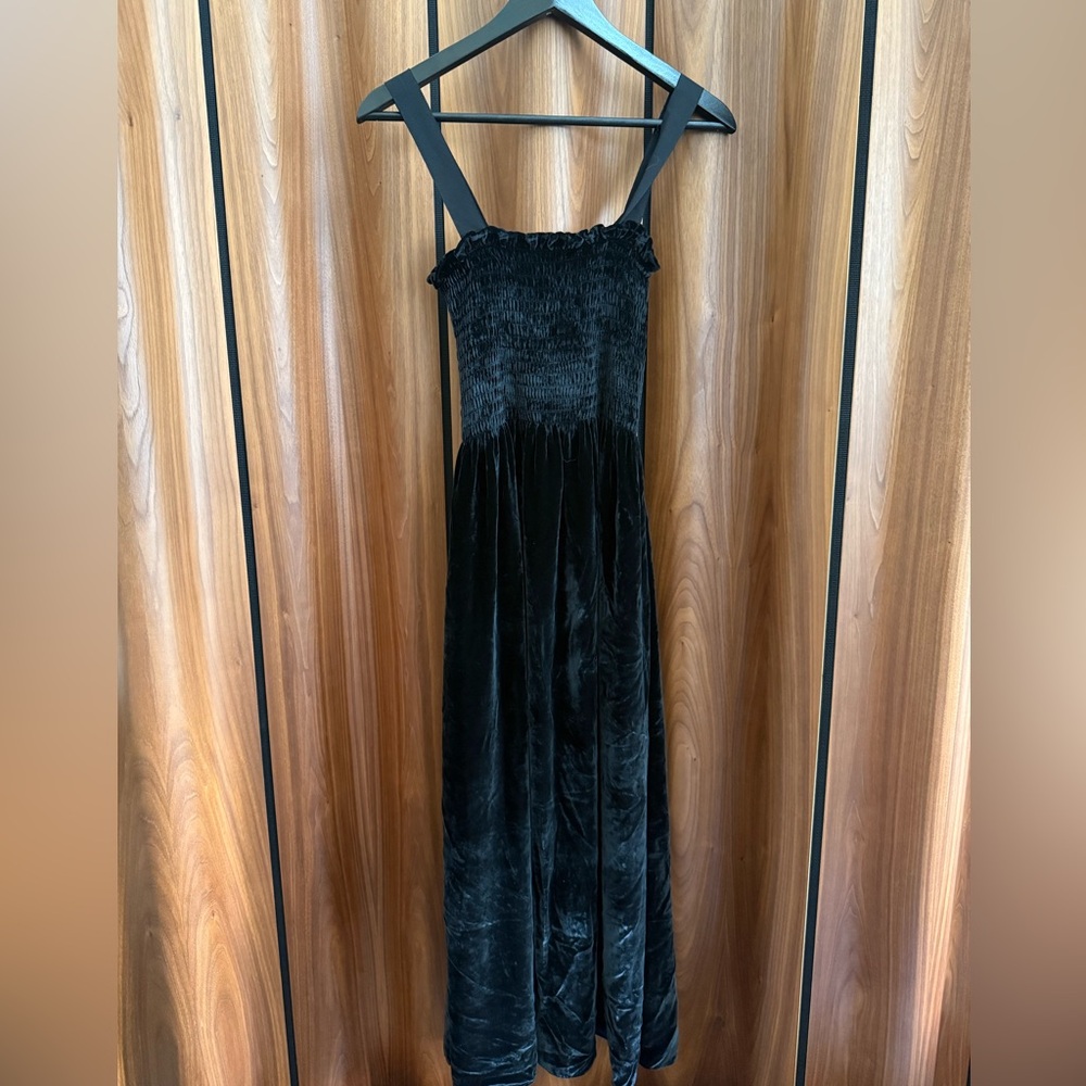 La Ligne Black Velvet Dress